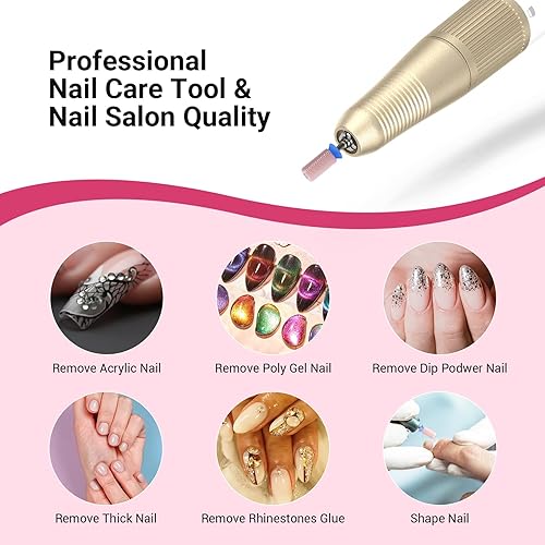 Miniatura 6 de MelodySusie Brocas de cerámica para uñas, brocas de barril grande con parte superior plana de chaflán de 332 pulgadas, eliminación rápida, acrílico