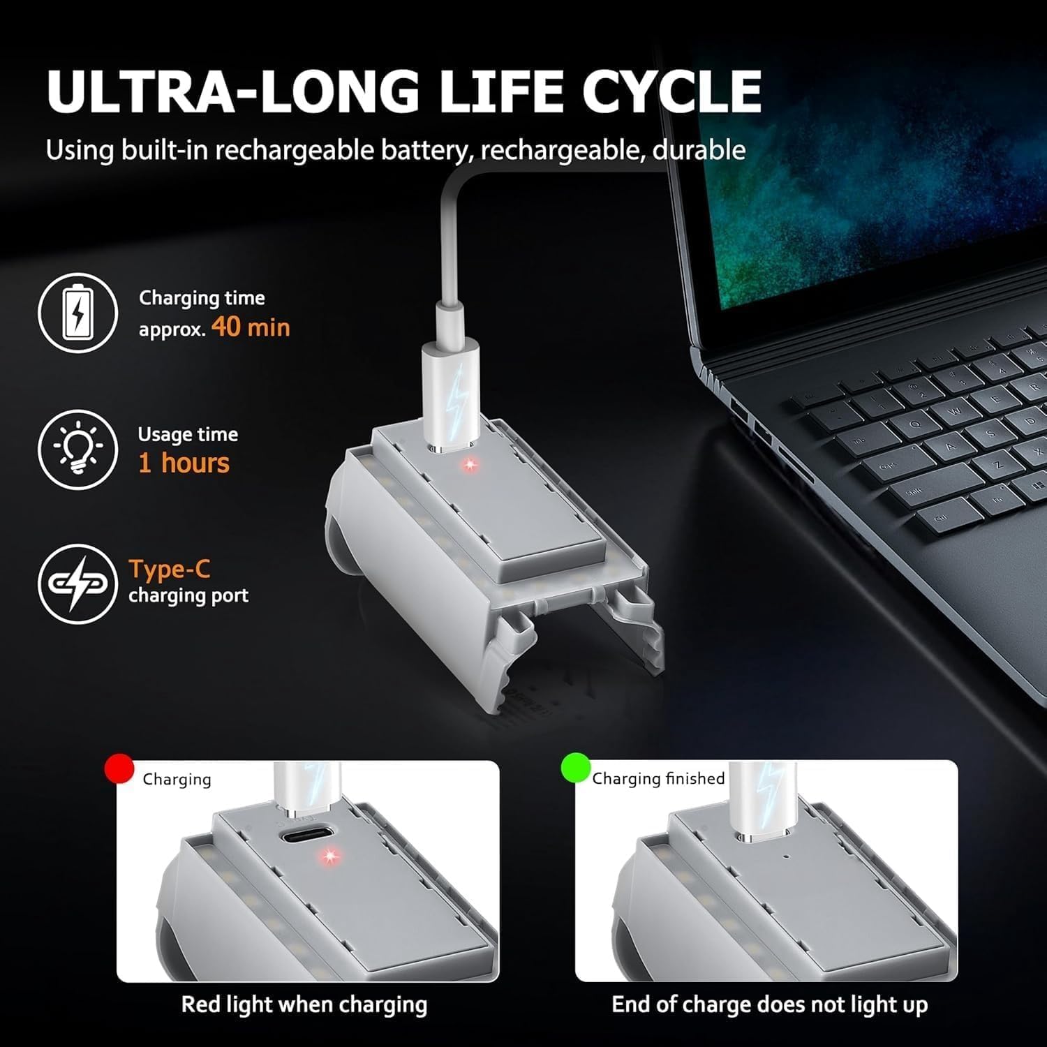 LED Night Flying Lights Neo Battery Protector for DJI Neo Accessories, Night Light Landing Gear Luminous Tripod Anti-Collision for DJI Neo Drone