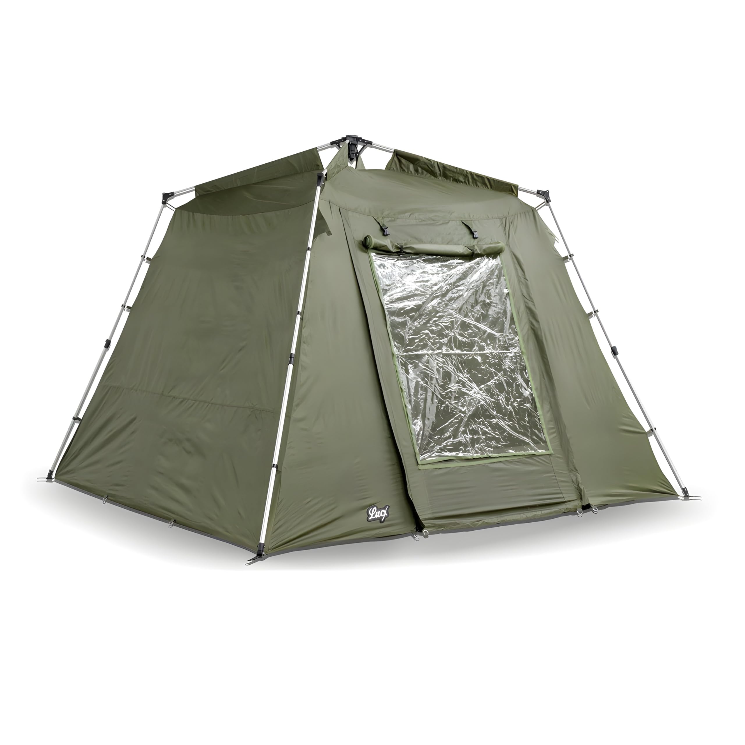 Lucx Marder Bivvy Angelzelt für 1-3 Mann - kompaktes Karpfenzelt, 1,70 m Stehhöhe, herausnehmbarer Bodenplane & 10.000 mm Wassersäule