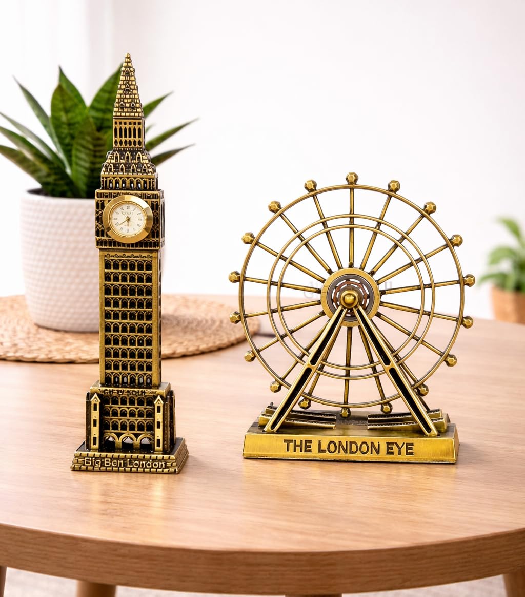 London Landmark Miniature Set – Big Ben Clock Tower & London Eye