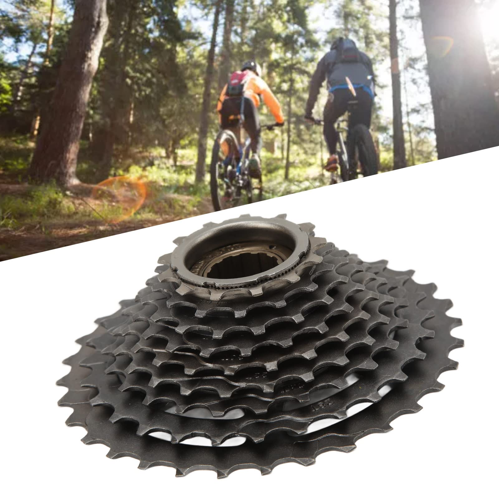 Cassetta pignoni a filetto a 9 velocità 13‑32T, cassetta pignoni per mountain bike, pignone in acciaio resistente a 9 velocità con ampia gamma di rapporti, ricambio per a