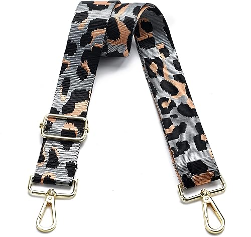 Miniatura 47 de Correa para bolso con herrajes dorados de repuesto, correa para bolso cruzado, correa ancha ajustable para colgar al hombro
