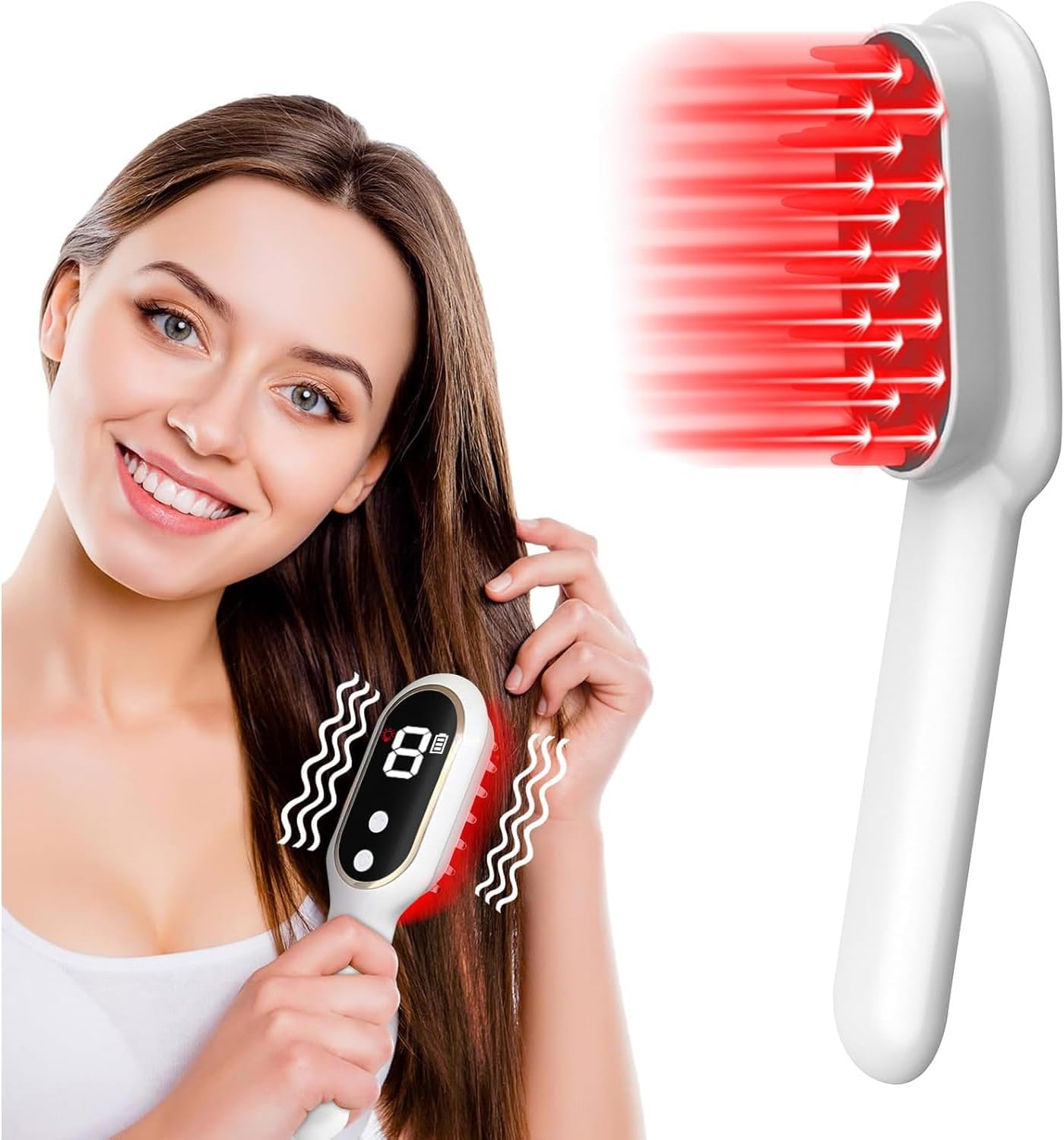 3-in-1 Electric Hair Scalp Massager for Relaxation and Head Massage, Scalp Care Brush Rechargeable Handheld Vibrating Massager for Stress Relief, Home Spa, Hair Care