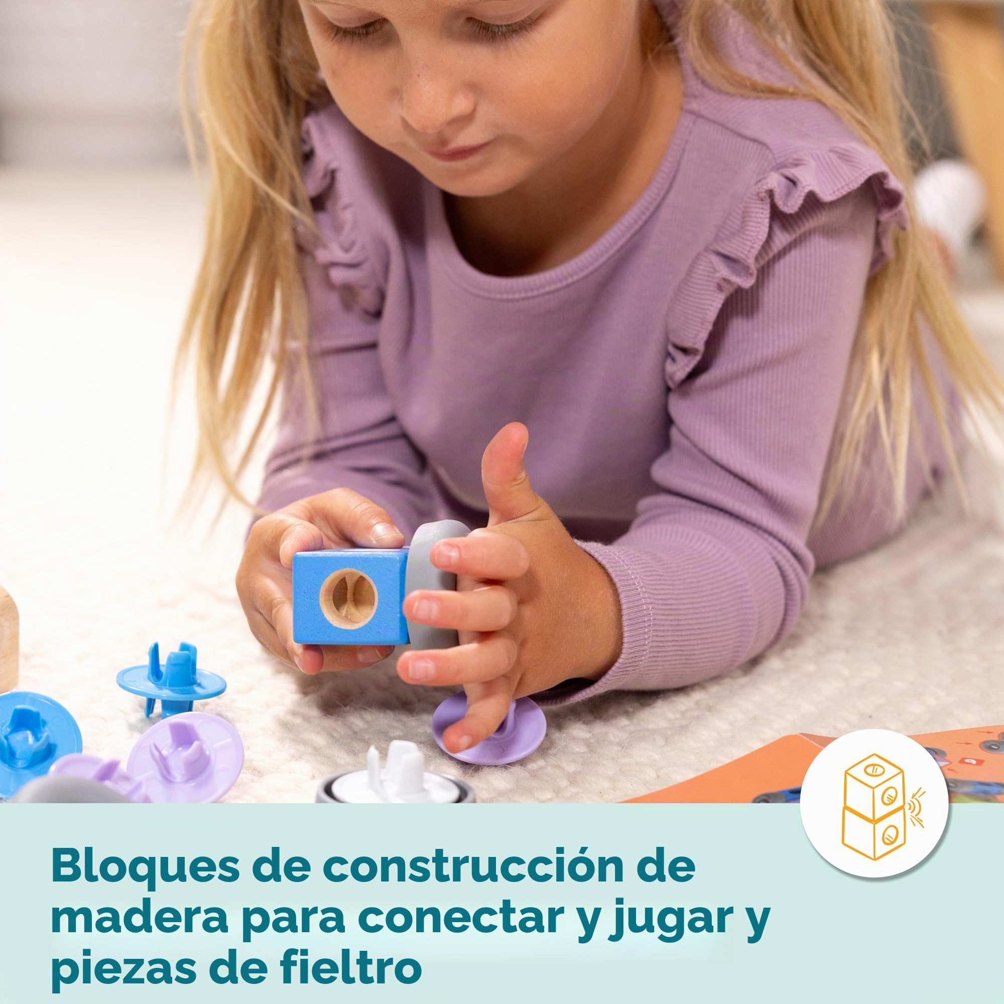 Melissa & Doug - Set De Juegos CREA Tu Propia Ciudad De Madera: Bloques De Construcción Niños De Ciudad | Juguetes Niños 2 Años O Más con 73 Piezas De Madera | Regalo Niño 2 Años O Más
