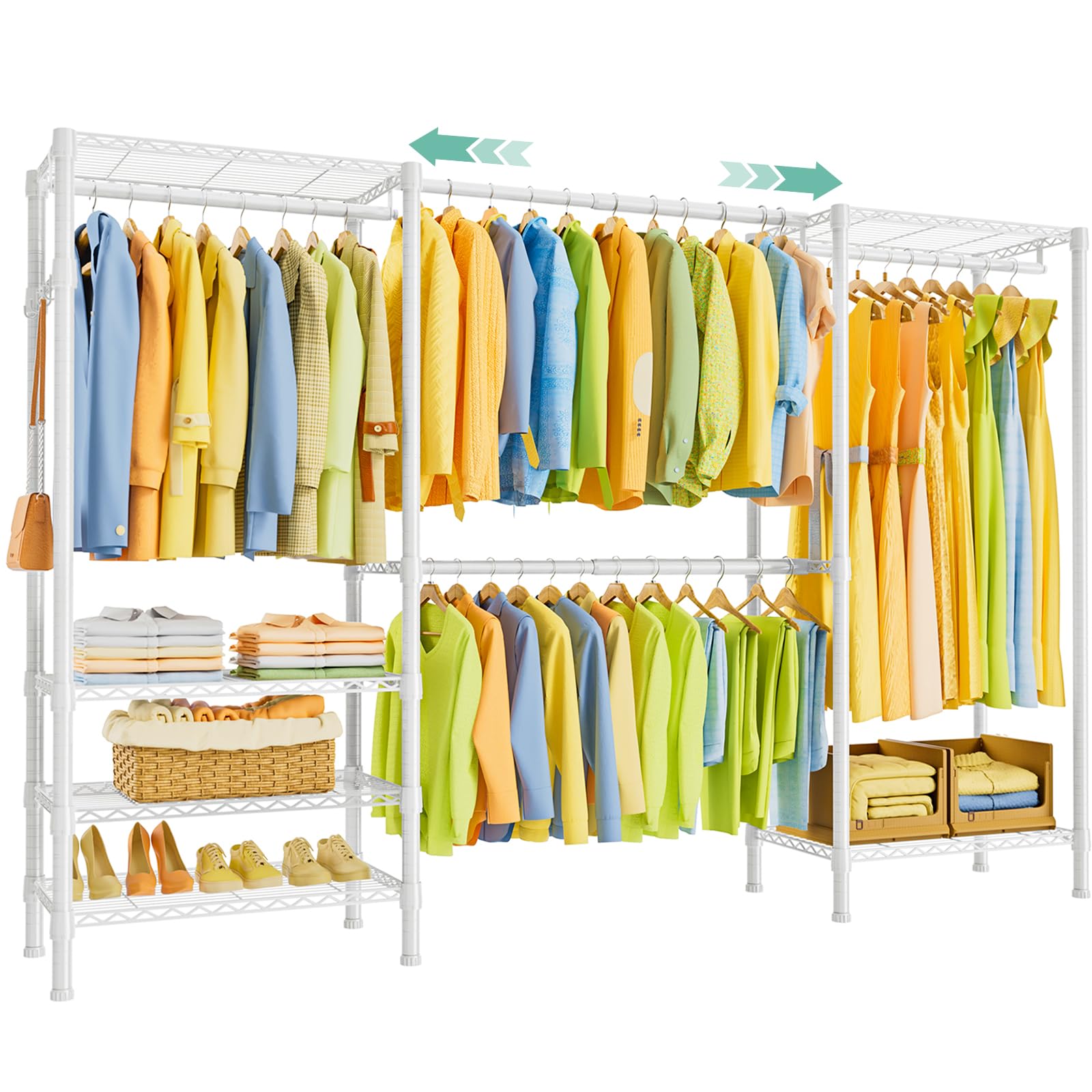 SEMHOR E06 Expandable Heavy Duty Clothes Rack