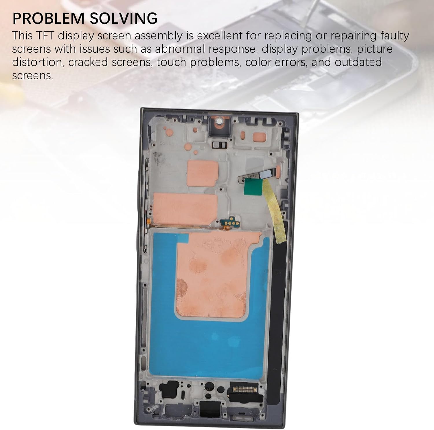 Phone Screen Assembly, LCD Display Touch Screen Digitizer Assembly, Screen Replacement for S 24 Ultra Professional TFT Screen Display Touch Digitizer Assembly Kit with Repair (US