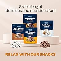 Vista 5 de Funtasty Pretzels cubiertos de chocolate con leche, aperitivo dulce y salado, bolsa de 22 onzas
