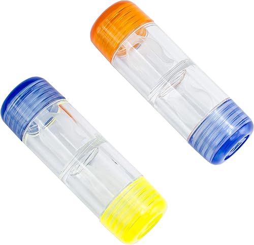 Fundas de lentes de contacto premium para lentes duroslentes RGP - 2 piezas por Sports World Vision