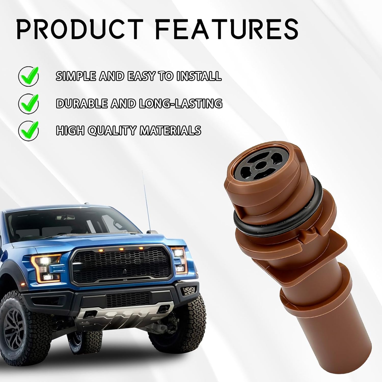 1PC EV281 PCV Valve for Ford F-150, E-150, E-250, Crown Victoria, Lincoln 2007-2014 PCV Valve Exhaust Positive Crankcase Ventilation Valves Replacement OE #7L3Z6A666A, AA5Z6A666D, KR3Z6A666A