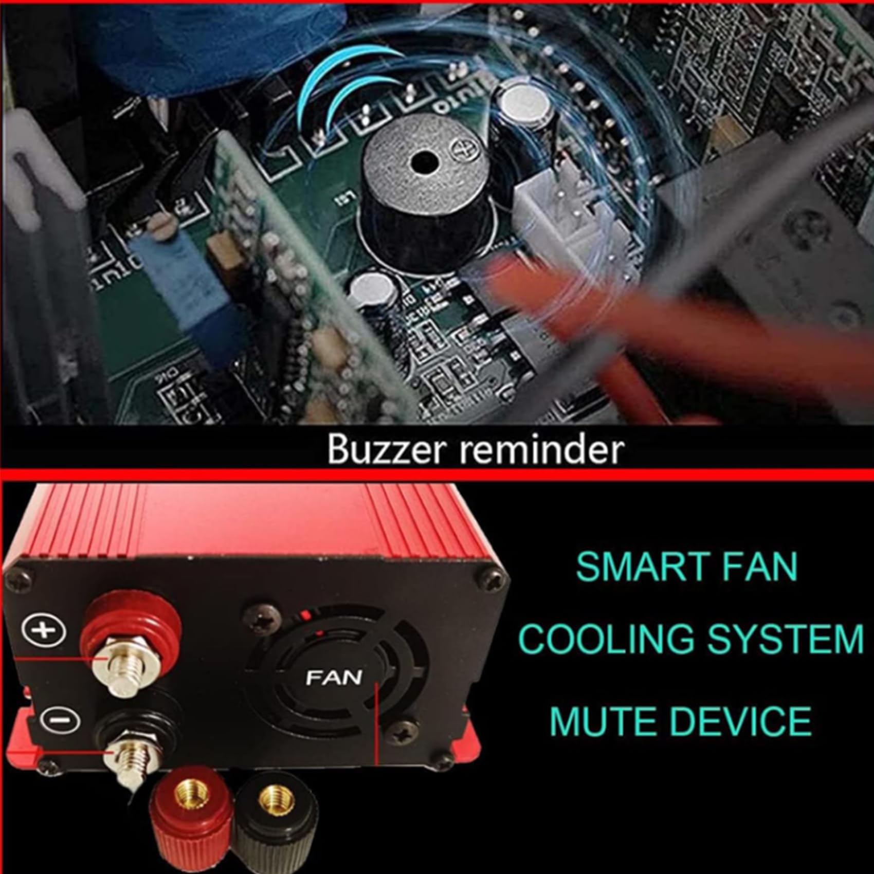 12v to 110v,24V na 220V, przenośny samochodowy inwerter ładowarka przetwornica 1000W, DC12V/24V/48V/60V na AC 110V/220V, inwerter o czystej fali sinusoidalnej do telefonu/laptopa/aparatu