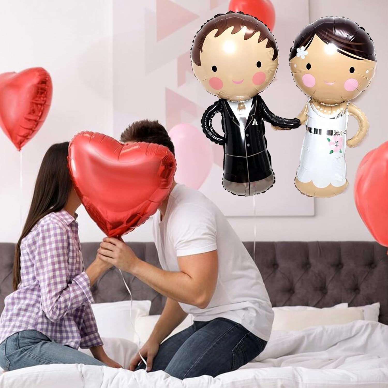 Décoration De Mariage - Ballons En Aluminium - Fiançailles