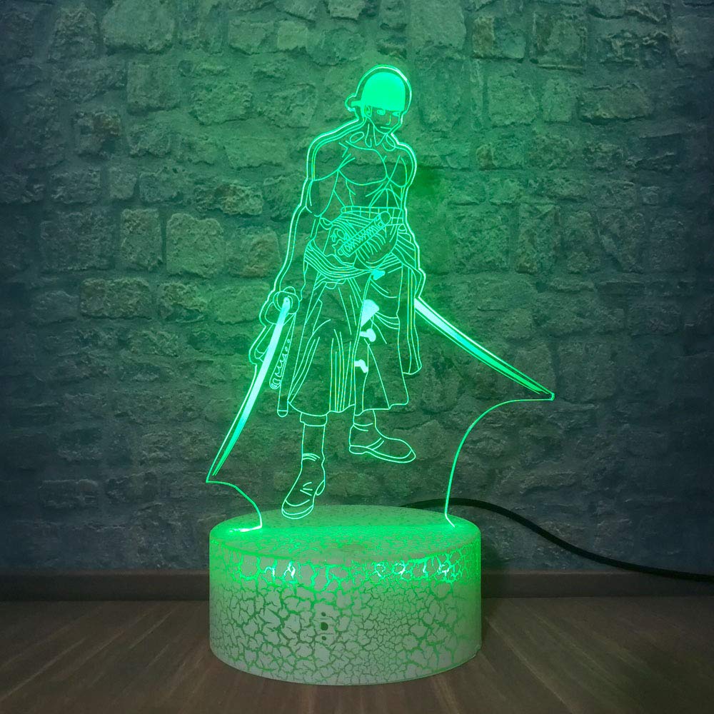 ワンピース ロロノア・ゾロLEDライト付きフィギュア Amazon.co.jp: クリエイティブ 3D LED アニメ ルフィー フレンド