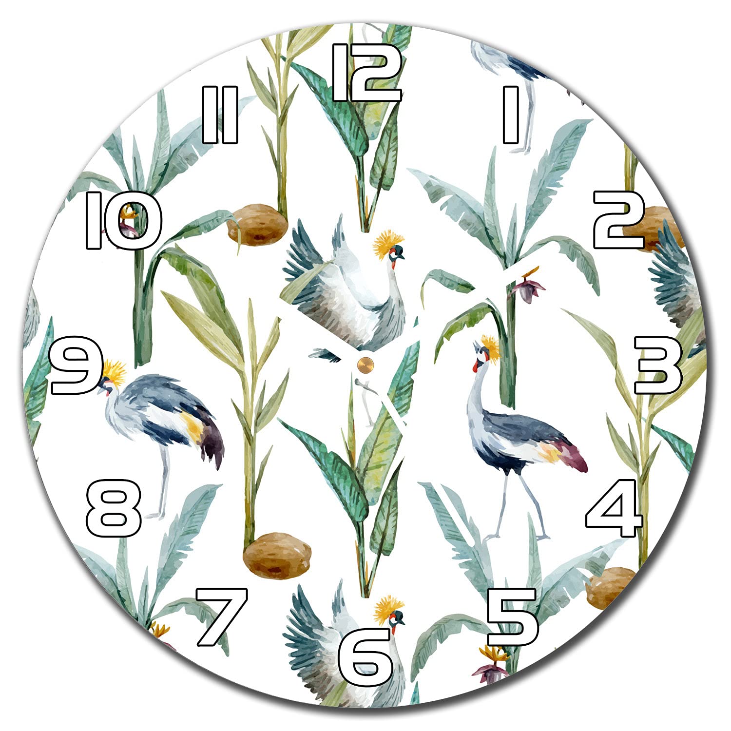 Horloge en verre silencieuse et lisible pour décorer une cuisine moderne