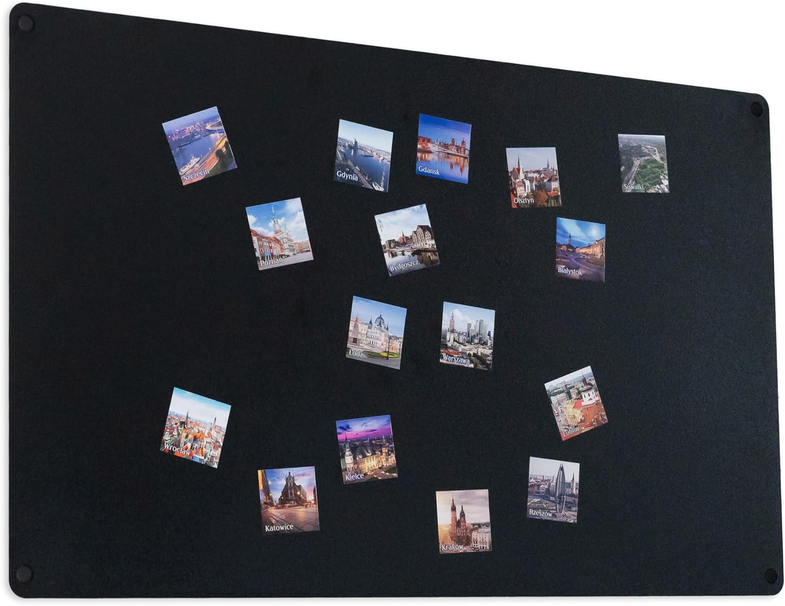 STALFORM Léger Metal Tableau Magnétique Mural Noir 66x42 cm, Plaque ...