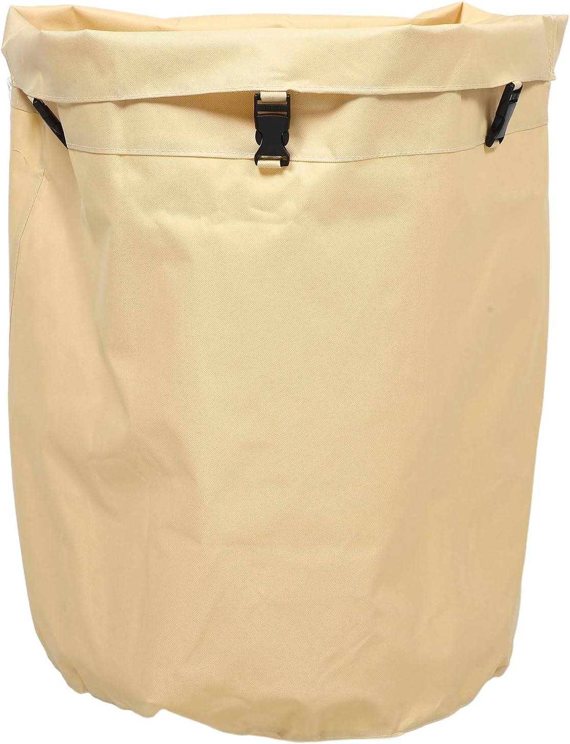 Canvas Laundry Cart Liner Bag Replacement for Housekeeping Cleaning with Reinforced Edge and Wide Drawstring Opening, Foldable Khaki Laundry Hamper Bag for Hotel and Utility