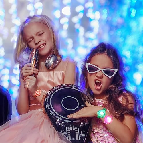 Miniatura 4 de Estimable Paquete de 12 pulseras con luz LED, regalos de fiesta, regalos de devolución, bolsas de regalo, juguetes de caja del tesoro, premios de