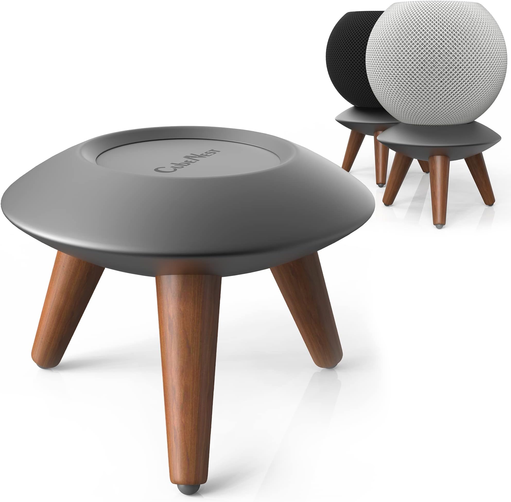 ZahoTse JP02 - Mini supporto da parete per Apple Homepod, mini supporto per Apple Homepod, mini cavo di immagazzinaggio per altoparlante (Apple Homepod Mini, bianco