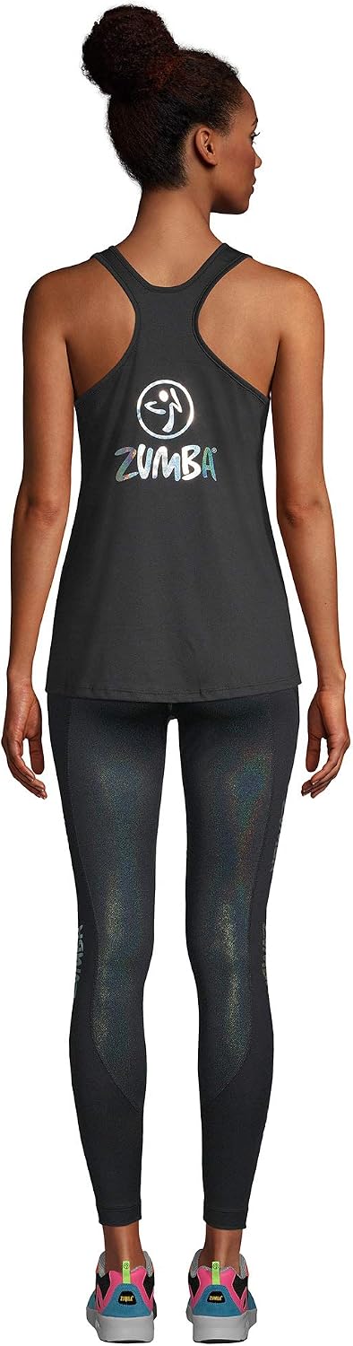 ZUMBA Graphic Print Dance Fitness Tank Tops Activewear Workout Tops for Women