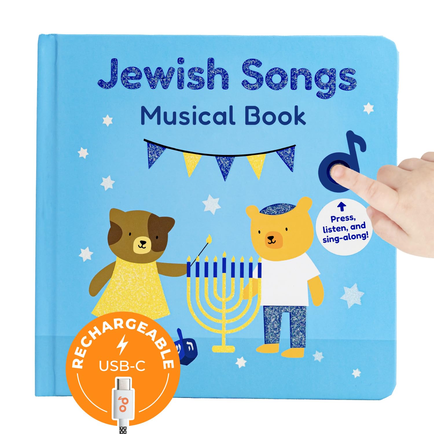 - Calis Books Jewish Sound Book - Hanukkah for Children, Celebrate Jewish Holidays with six Traditional Songs in Hebrew, Shabbat, Hanukkah, Rosh Hashanah, Purim, Passover