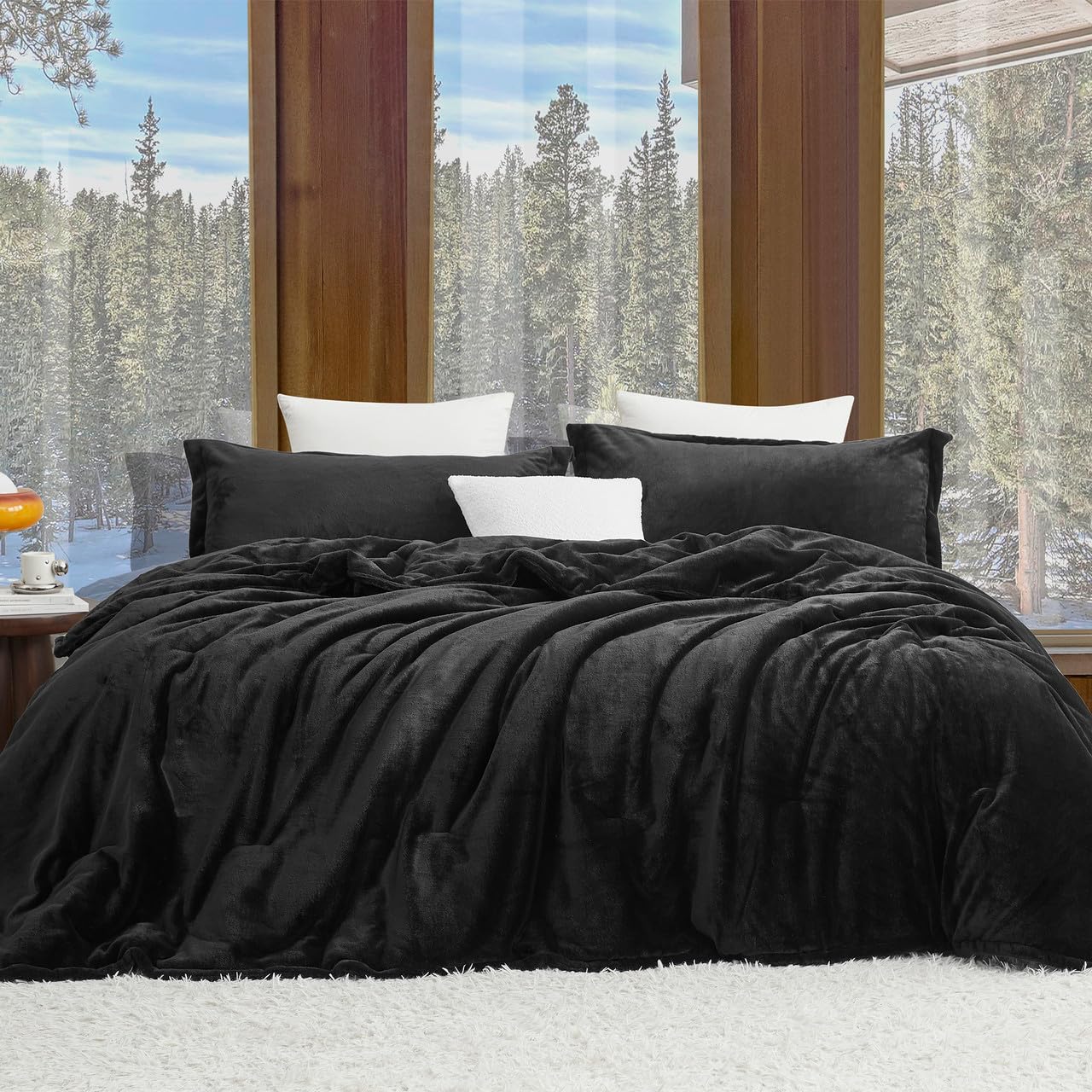 Byourbed Softer Than Soft - Coma Inducer Oversized King Comforter Set - Black