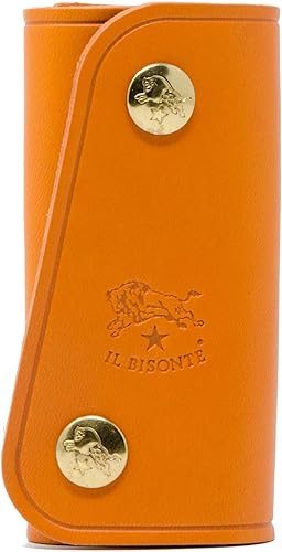 Amazon 名入れ可 イルビゾンテ Il Bisonte レザー 4連 キーケース C0378 本革 三つ折り キーケース