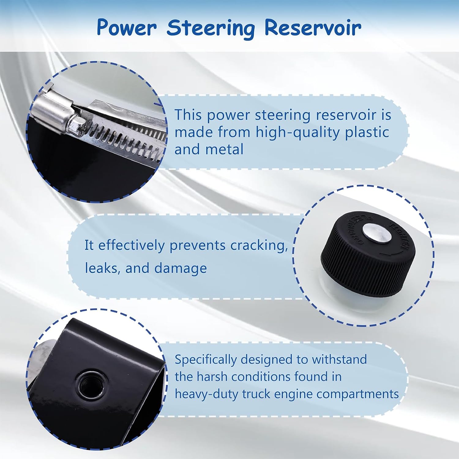 Power Steering Reservoir J86-1036-001 Fit for Peterbilt Trucks,Replaces J861036001,575.1138
