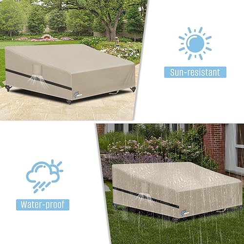 Miniatura 30 de SIRUITON Funda para sofá de 2 asientos, sofá biplaza, 51 pulgadas de ancho x 27 pulgadas de profundidad x 35 pulgadas de alto, funda impermeable