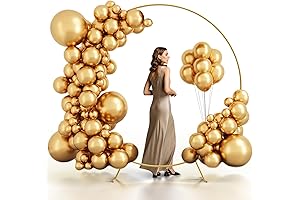 7.2Ft Round Backdrop Frame & Stand Circle Balloon Arch Kit