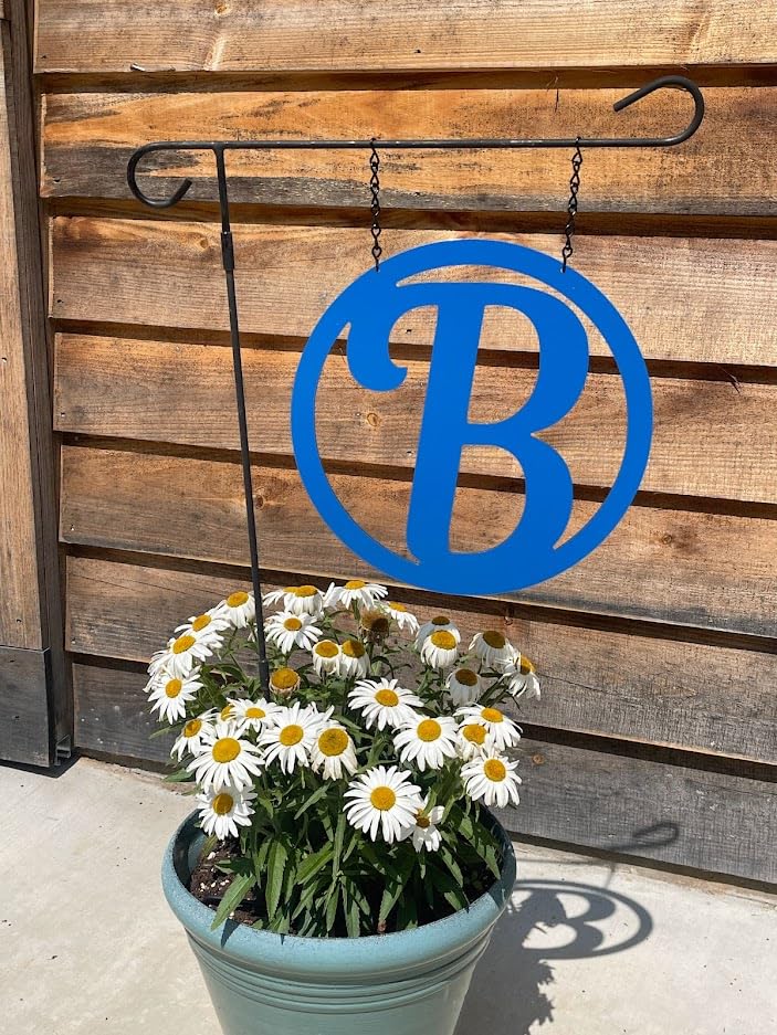 Miniatura 2 de PK Décor Initial Garden Flag for Outside, Initial Gifts for Women, 12 inch, Letter Monogram Initial Yard Sign, Gift for Her, Last Minute Gift Idea