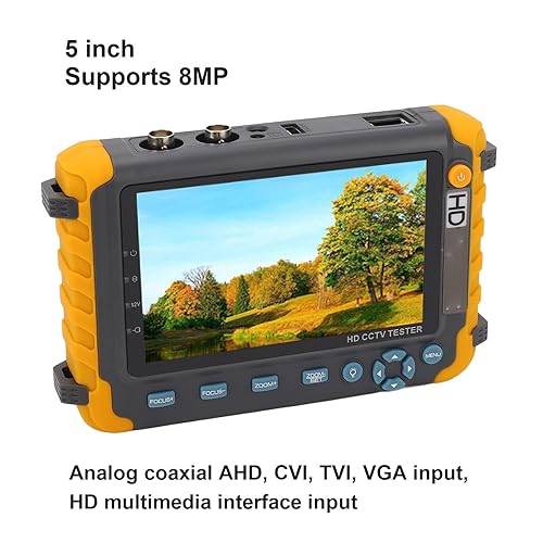 Miniatura 3 de 5 pulgadas 8MP probador de cámara CCTV probador AHD TVI CVI cámara analógica probador VGA HD entrada CCTV Monitor probador