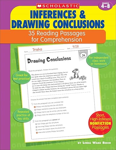 35 Reading Passages for Comprehension: Inferences &amp; Drawing Conclusions: 35 Reading Passages for Comprehension