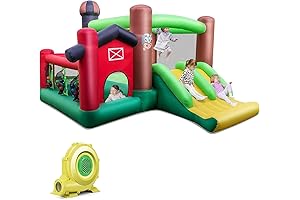 BOUNTECH Inflatable Bounce House : Dual Slides Toddler Kids Jump Castle