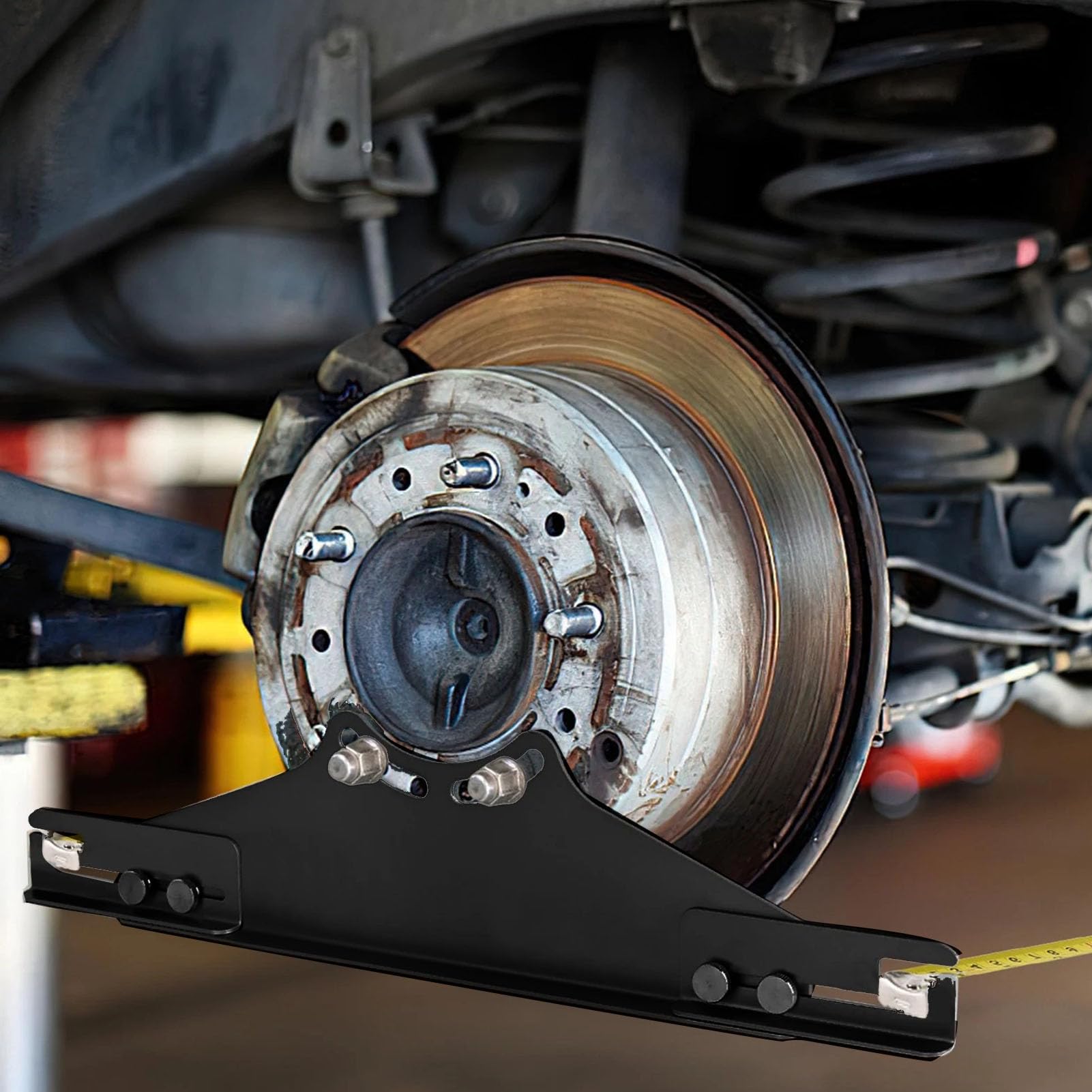 Naroote Strumento di Allineamento Punta, Piastre per Punta Strumento di Allineamento Ruote Automobilistico con 2 Metri a Nastro 1 Mirino Angolare Digitale per la Maggior Parte delle Auto ATV UTV,