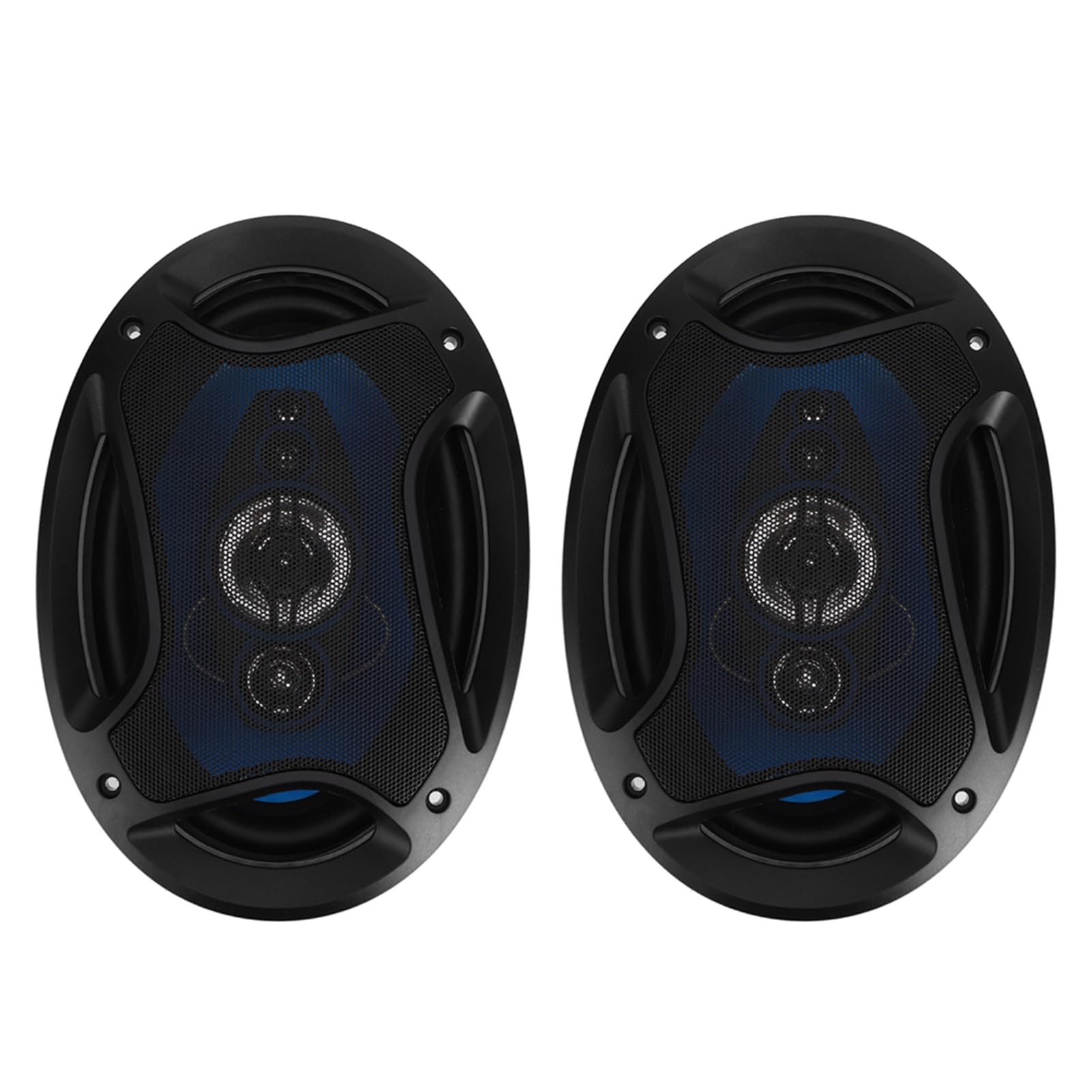 Tnfeeon Altoparlanti per Auto 6x9 Coppia Altoparlanti Audio per Auto Coassiali Picco da 1000 W Surround in Gomma PE Ad Alta sensibilità per Aggiornamento Stereo del Pannello del Bagagliaio della