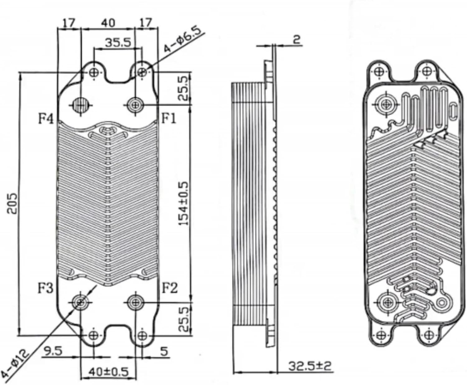 Brazed Plate Heat Exchanger Stainless Steel For Cooling
