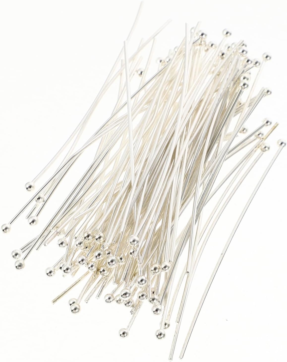 200pcs DIY Jewelry Making Head Pins Ball Pins for Beading and Crafting Smooth Copper Jewelry Findings for Earrings Bracelets and Necklaces