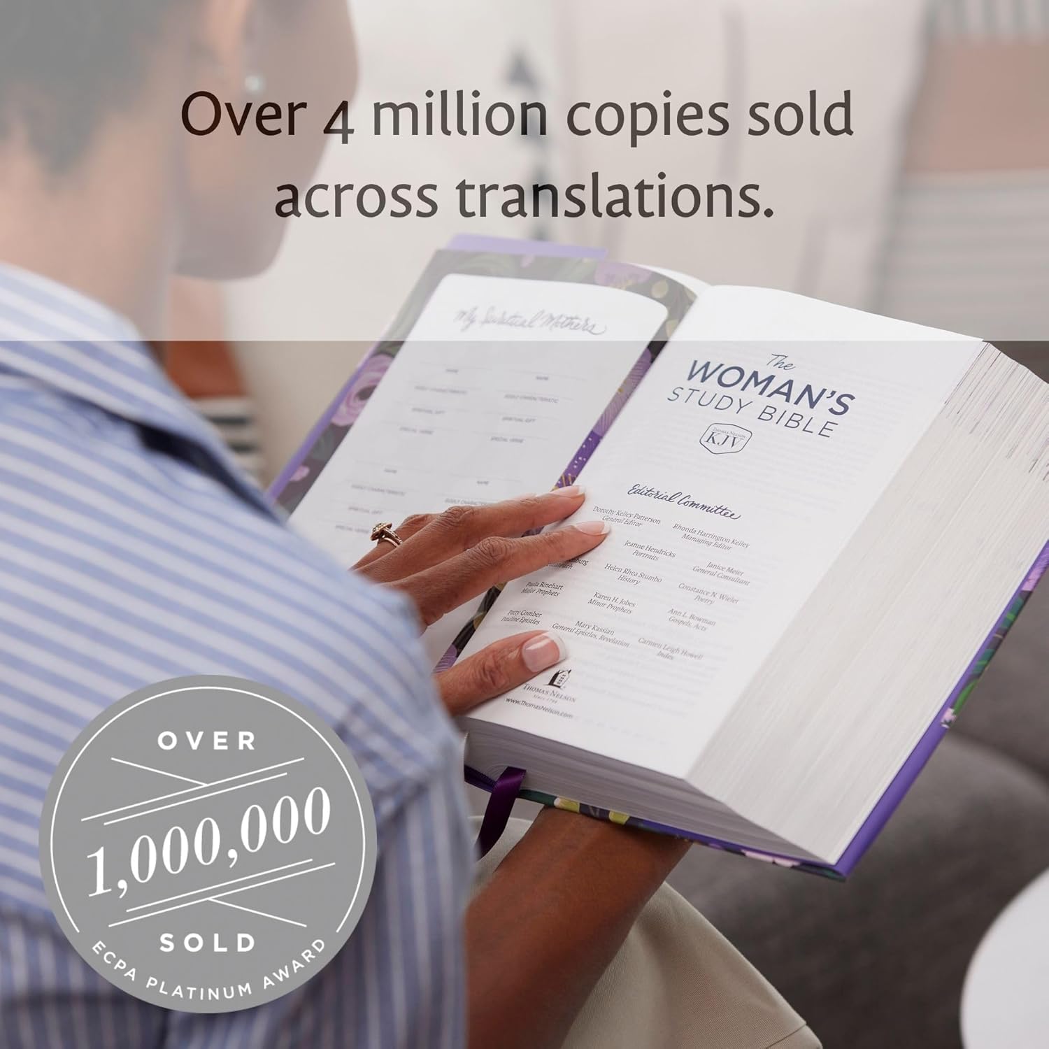 KJV, The Woman's Study Bible, Hardcover, Red Letter, Full-Color Edition, Comfort Print: Receiving God's Truth for Balance, Hope, and Transformation      Hardcover – September 26, 2023