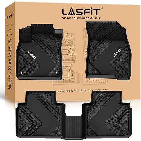 LASFIT Floor Mats for Honda Accord Sedan 2026 2025 2024 2023 (Gasoline & Hybrid), All Weather Protection Custom Fit Anti-Slip TPE Floor Liners,1st & 2nd Row, Black
