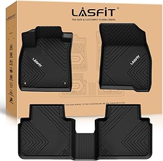 Floor Mats for Honda Accord Sedan 2026 2025 2024 2023 (Gasoline & Hybrid), All Weather Protection Custom FIT Odorless Anti-Slip TPE Floor Liners,1st & 2nd Row, Black