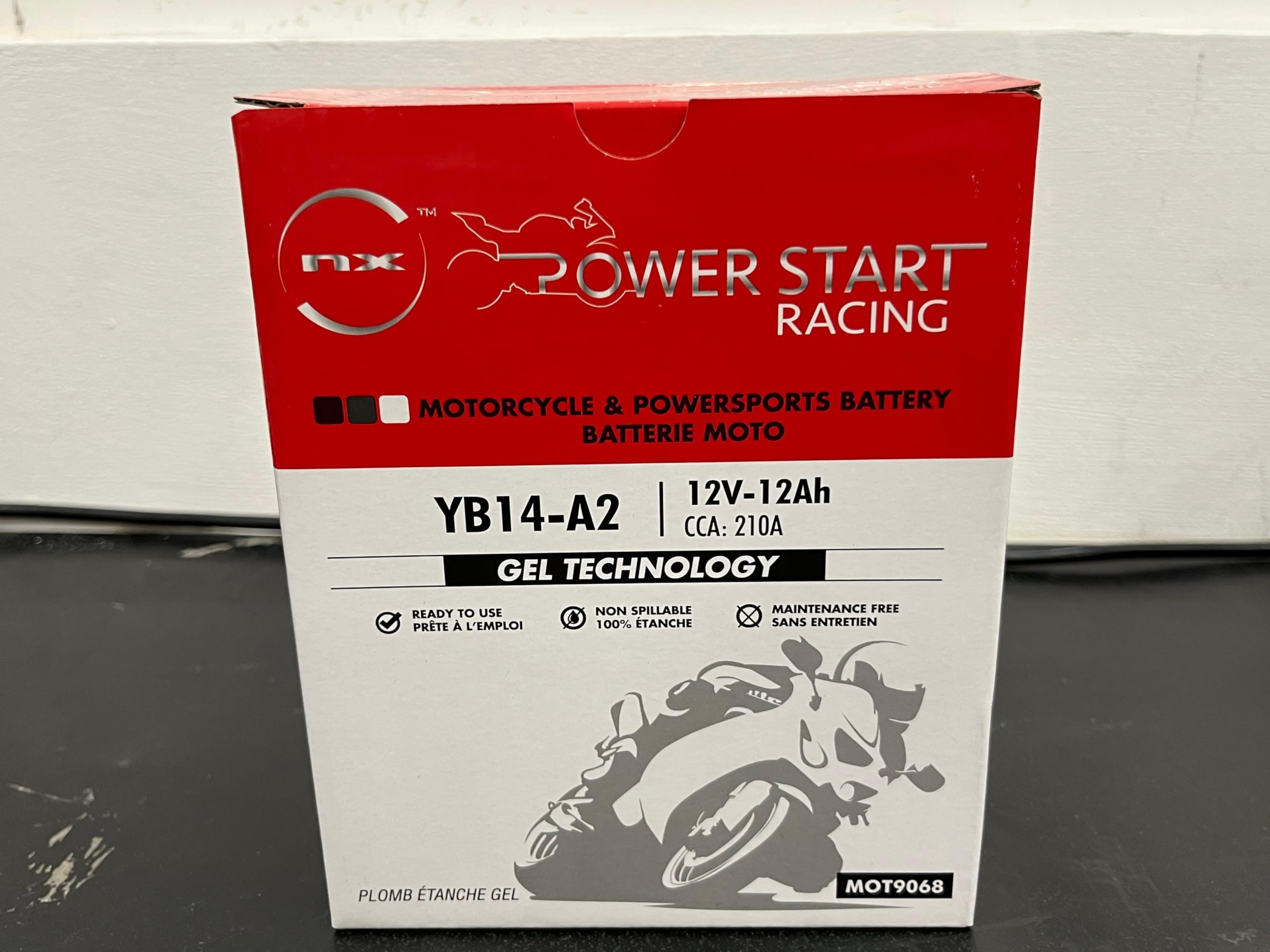 Batterie moto Gel NB14-A2 / YB14-A2 / YB14A-A1 12V 12Ah