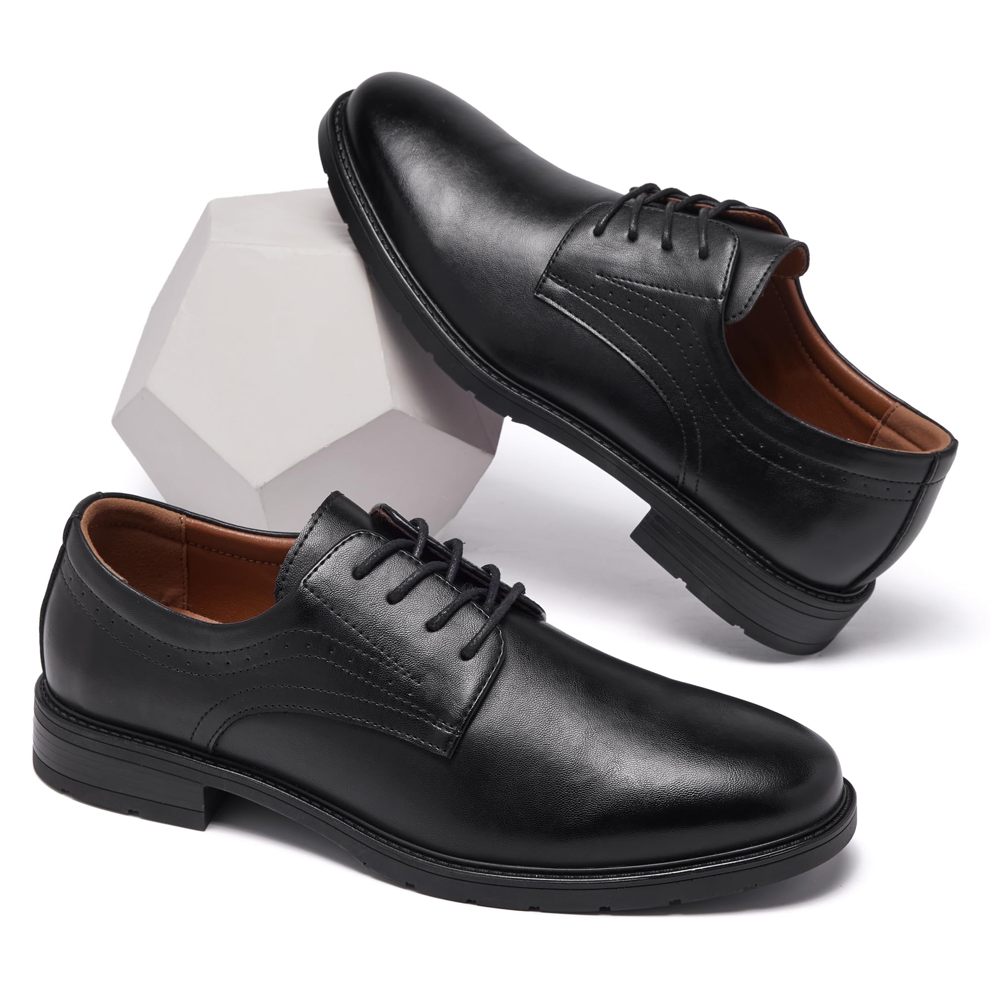SHULOOK Anzugschuhe Oxford Schuhe Herren Classic Business Derby Schuhe Herren Comfort Schnürhalbschuhe