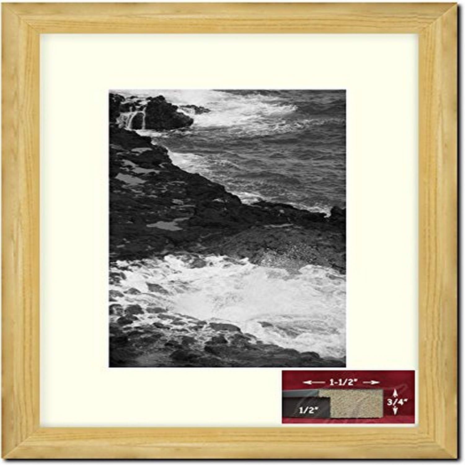 Frames By Mail Honey Oak Picture Frame, 22 x 28, Brown