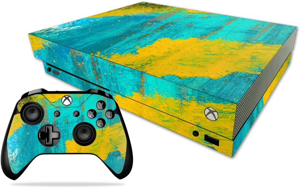 MightySkins Skin Compatible with Microsoft Xbox One X - Awesome 80s | Protective, Durable, and Unique Vinyl Decal wrap Cover | Easy to Apply, Remove, and Change Styles | Made in The USA