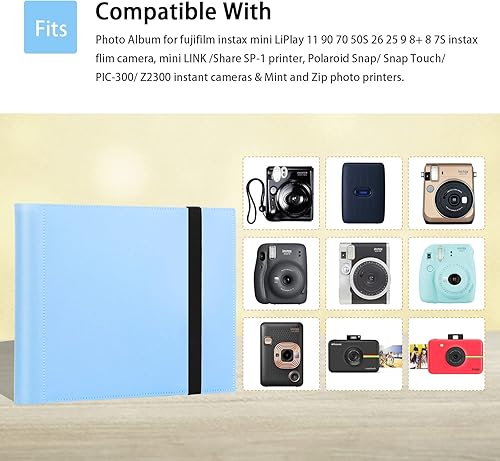 Miniatura 7 de Álbum de fotos de 2 x 3 para cámara instantánea Fujifilm Instax Mini, 288 bolsillos, mini álbum de fotos para cámara instantánea Fujifilm Instax