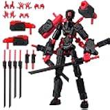 Aesinos Assembly Completed T13 Set Action Figure,Multi-Jointed T13, Robot 13 Set Action Figures is Very Suitable for Office Desks and Birthday Cake Decorations