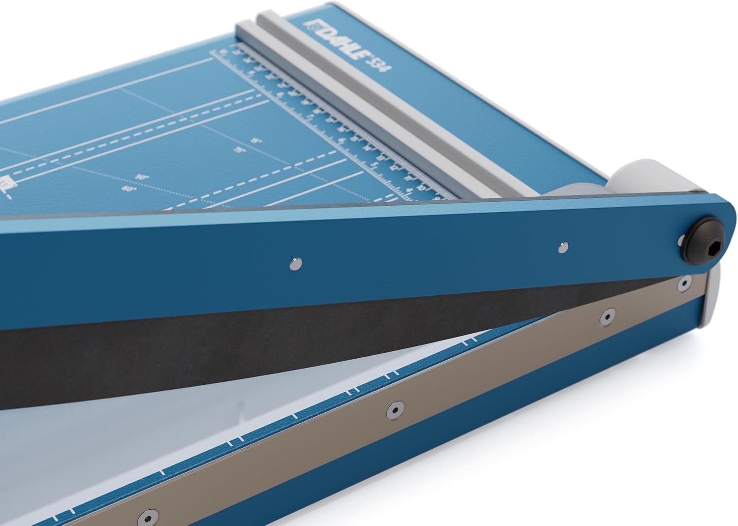 Dahle 534 Professional Guillotine Trimmer, 18" Cut Length, 15 Sheet Capacity, Self-Sharpening, Manual Clamp, German Engineered Paper Cutter