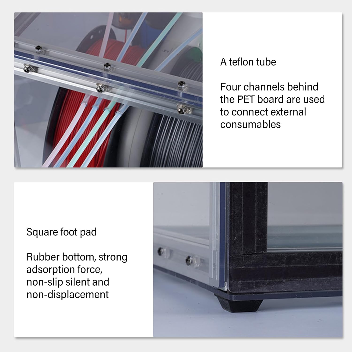 ラボプリンター用保護カバー防塵ドライボックスアクセサリー温度エンクロージャを確保する透明な PET パネル