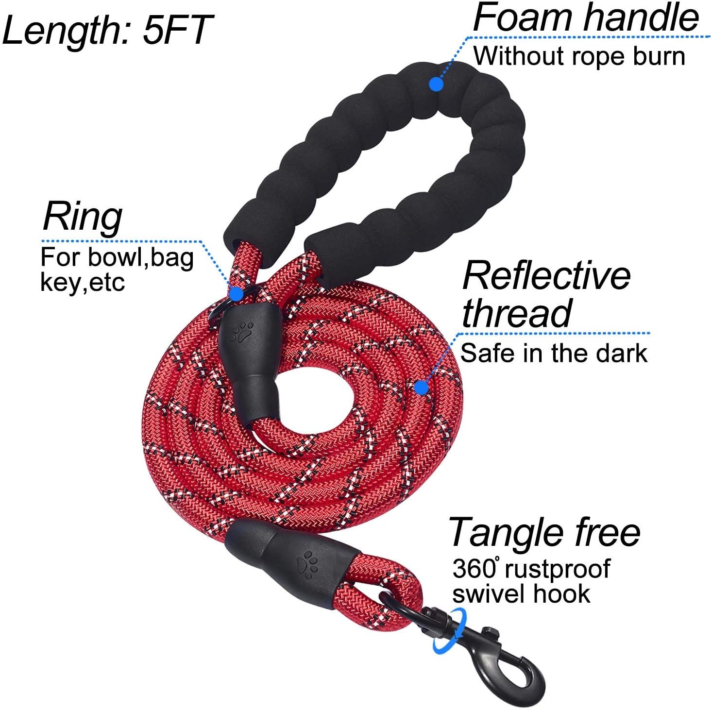 matilor Dog Harness Step-in Breathable Puppy Cat Dog Vest Harnesses for Small Medium Dogs Red, S (Chest 11.5''-14'', Weight 8-11 lb) - Image 4
