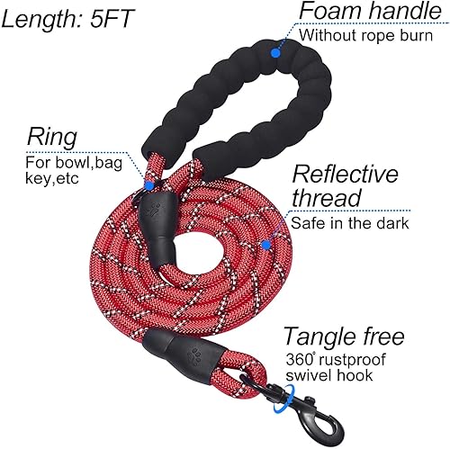 Miniatura 3 de Matilor - Arnés para perro, transpirable, diseño para meter por las patas, para cachorros y perros, o gatos pequeños o medianos, color rojo