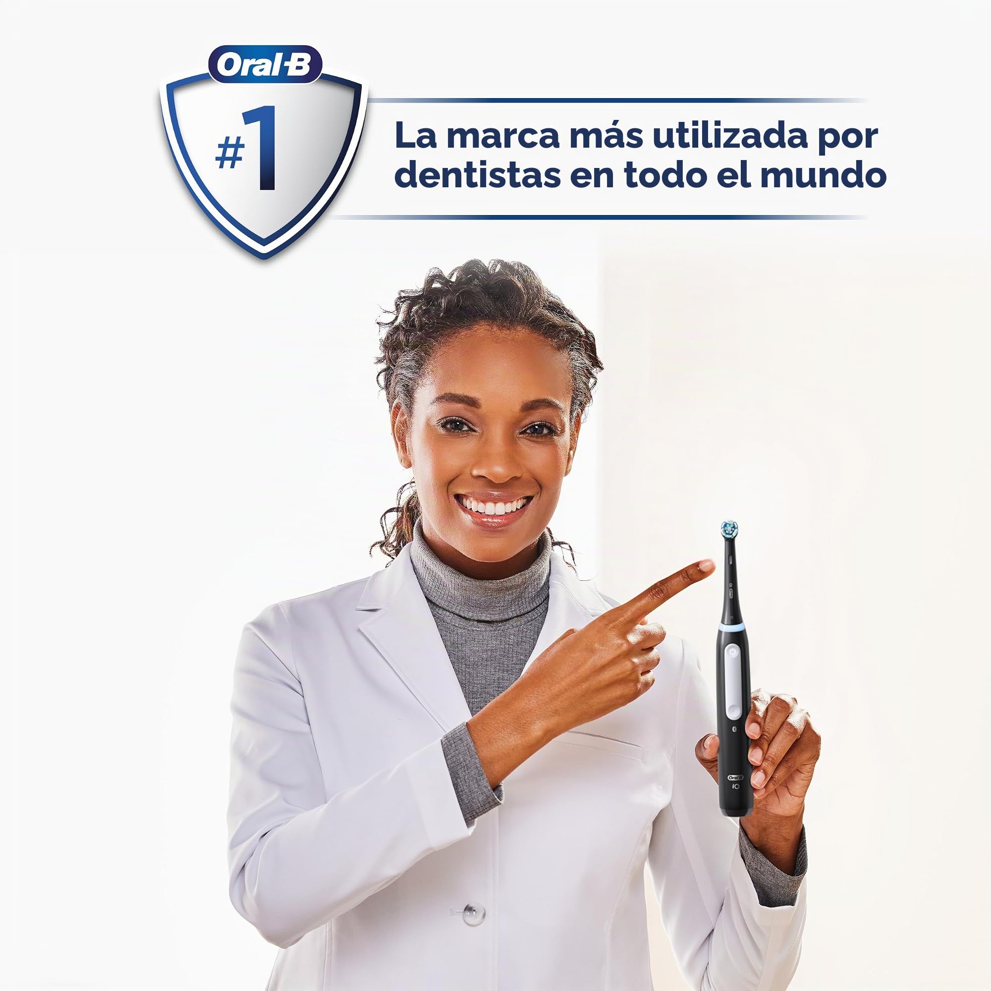 Oral-B iO Series 4 - Cepillo de dientes eléctrico con (1) cabezal de cepillo, recargable, adulto, blanco